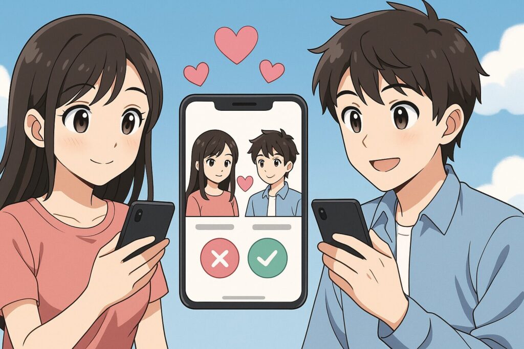マッチングアプリイメージイラスト